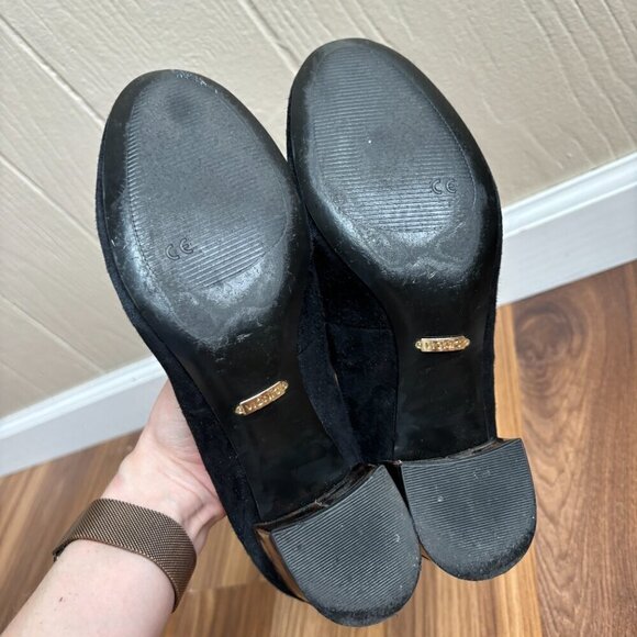 Vionic Suede Natalie Block Tortoise Heel Casual Shoe - Picture 11 of 13